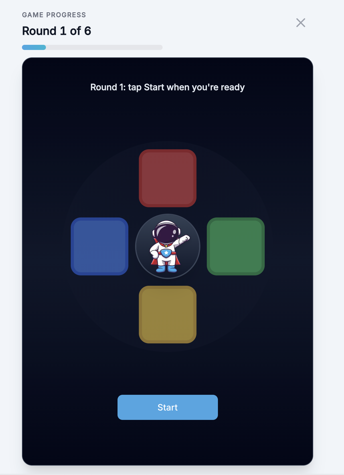 Atlas Color Pattern game in play